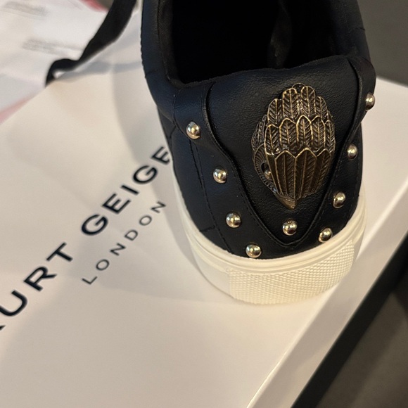 Kurt Geiger Black Leather Sneakers - Picture 2 of 6